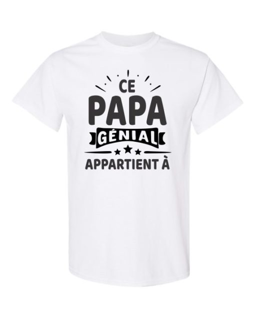 CE PAPA GENIAL - Adult Round-neck T-shirt