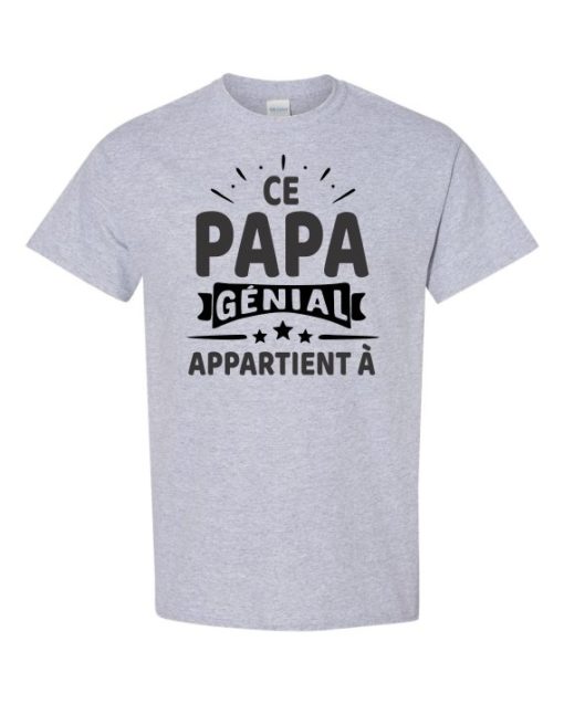 CE PAPA GENIAL - Adult Round-neck T-shirt