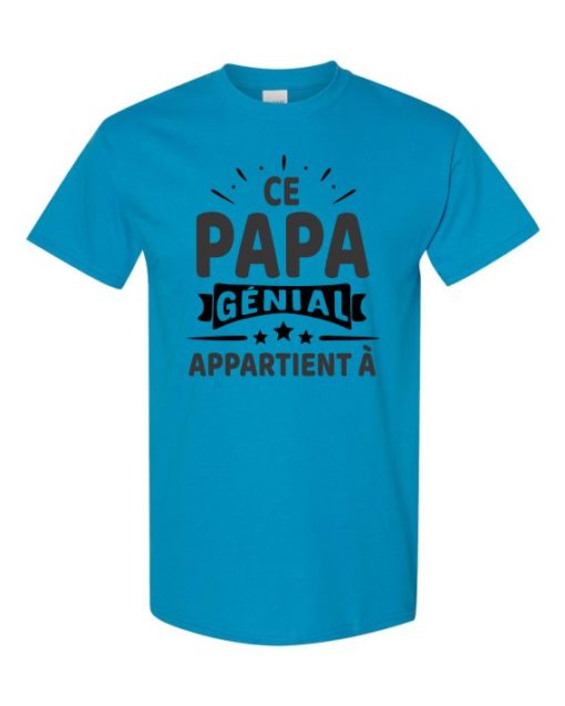 CE PAPA GENIAL - Adult Round-neck T-shirt