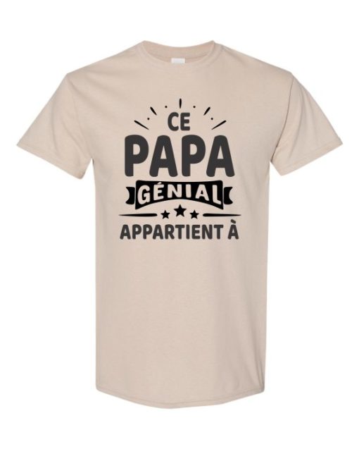 CE PAPA GENIAL - Adult Round-neck T-shirt