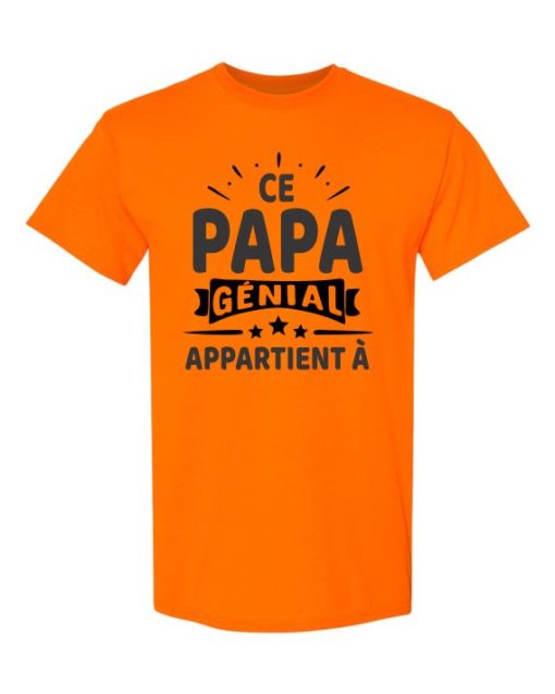 CE PAPA GENIAL - Adult Round-neck T-shirt