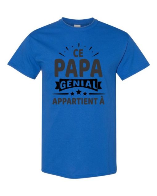 CE PAPA GENIAL - Adult Round-neck T-shirt