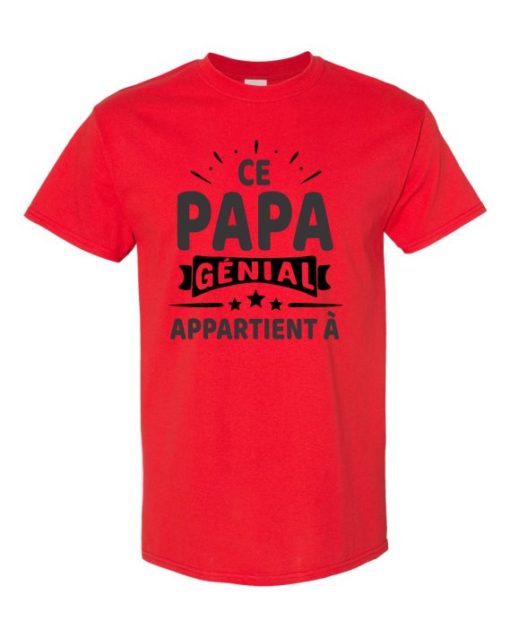 CE PAPA GENIAL - Adult Round-neck T-shirt