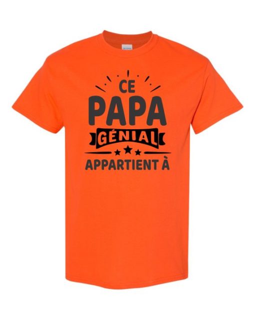 CE PAPA GENIAL - Adult Round-neck T-shirt