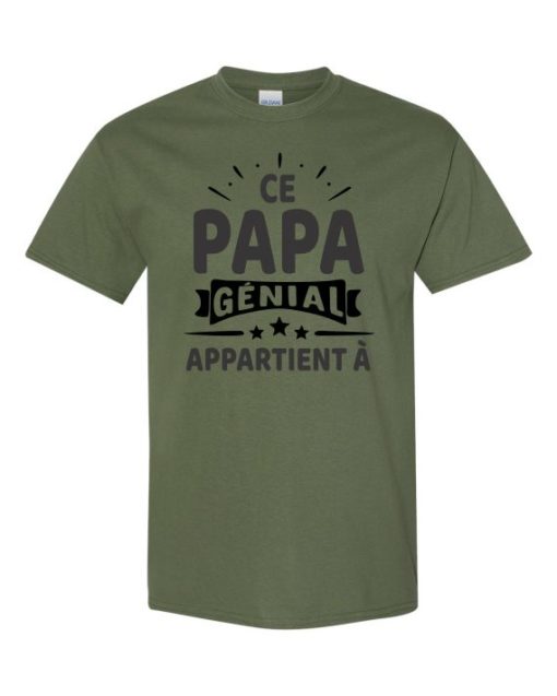 CE PAPA GENIAL - Adult Round-neck T-shirt
