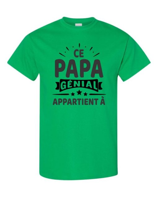 CE PAPA GENIAL - Adult Round-neck T-shirt