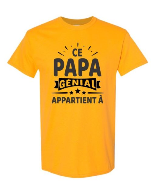 CE PAPA GENIAL - Adult Round-neck T-shirt