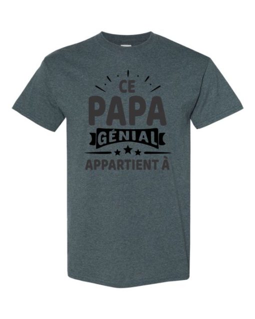 CE PAPA GENIAL - Adult Round-neck T-shirt