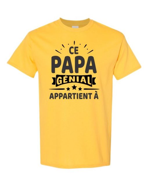 CE PAPA GENIAL - Adult Round-neck T-shirt