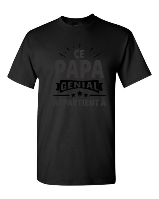 CE PAPA GENIAL - Adult Round-neck T-shirt