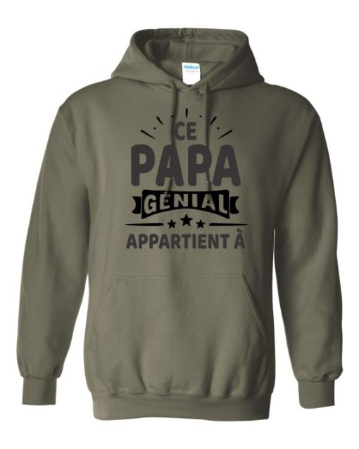 CE PAPA BLACK  - Adult Hooded Sweatshirt (Unisex)