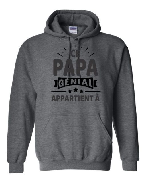 CE PAPA BLACK  - Adult Hooded Sweatshirt (Unisex)