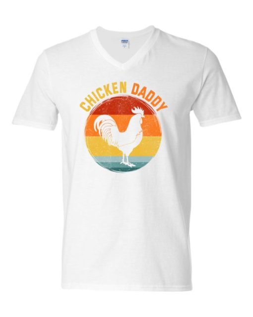 CHICKEN DADDY  - T-shirt Col V Pour Adultes