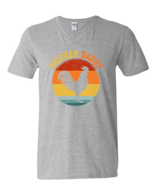 CHICKEN DADDY  - T-shirt Col V Pour Adultes
