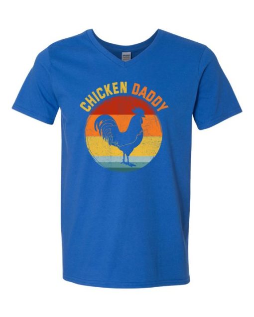 CHICKEN DADDY  - T-shirt Col V Pour Adultes