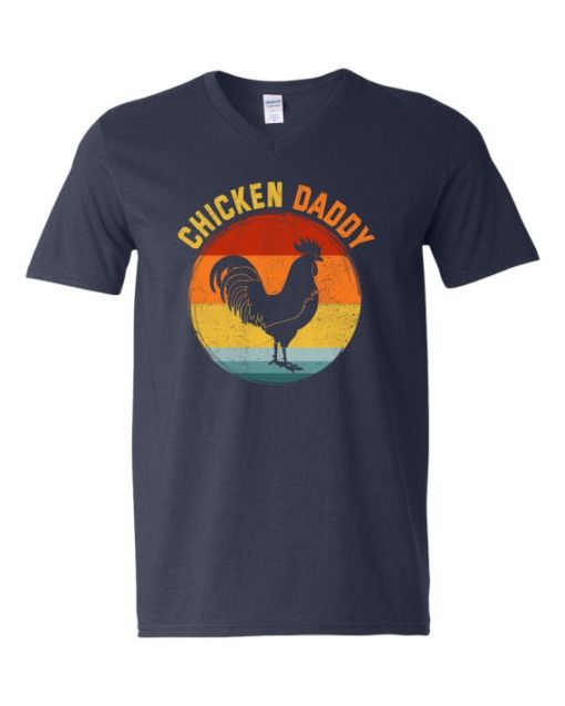 CHICKEN DADDY  - T-shirt Col V Pour Adultes