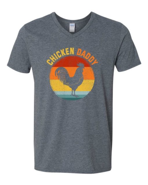 CHICKEN DADDY  - T-shirt Col V Pour Adultes