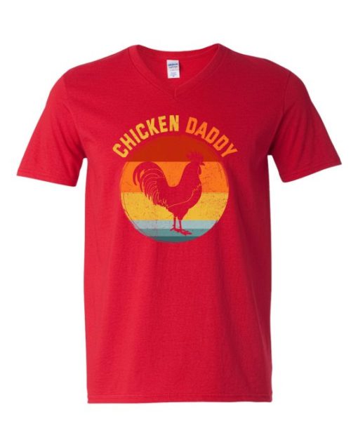 CHICKEN DADDY  - T-shirt Col V Pour Adultes