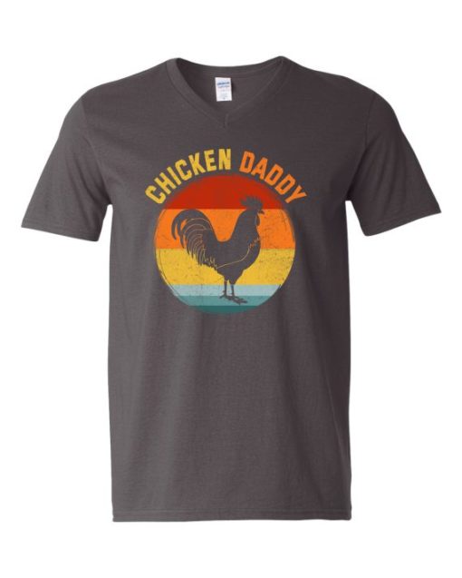 CHICKEN DADDY  - T-shirt Col V Pour Adultes
