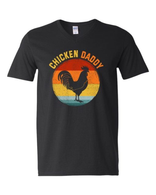 CHICKEN DADDY  - T-shirt Col V Pour Adultes