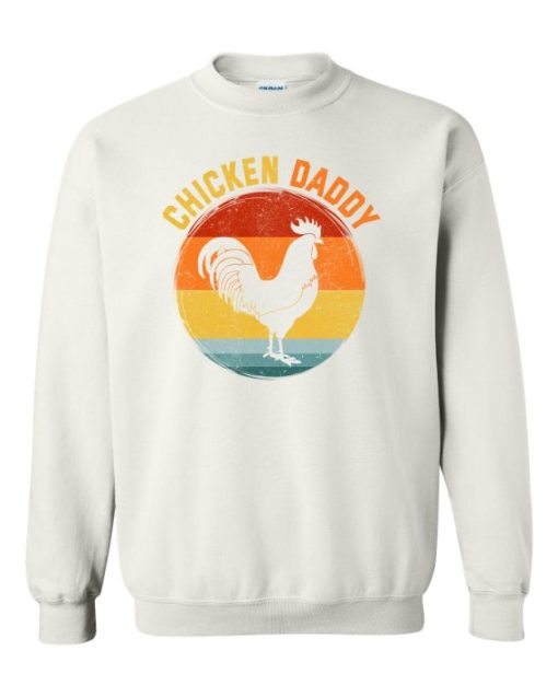 CHICKEN DADDY  - Cotton Ouaté Col Rond (Unisexe) Pour Adultes