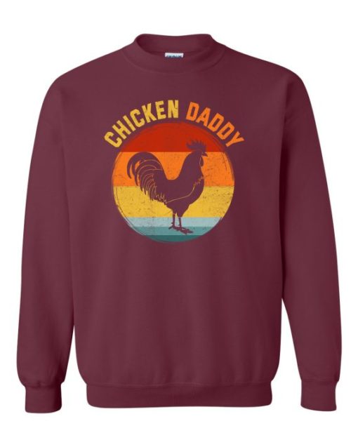CHICKEN DADDY  - Cotton Ouaté Col Rond (Unisexe) Pour Adultes