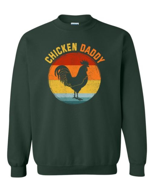 CHICKEN DADDY  - Cotton Ouaté Col Rond (Unisexe) Pour Adultes