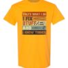 TAHTS WHAT I DO I FIX   - Adult Round-neck T-shirt
