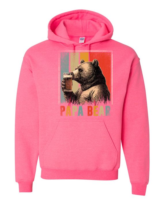 PAPA BEAR  - Cotton Ouaté Kangourou (Unisexe) Pour Adulte