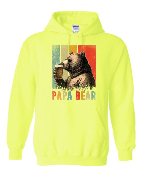 PAPA BEAR  - Cotton Ouaté Kangourou (Unisexe) Pour Adulte