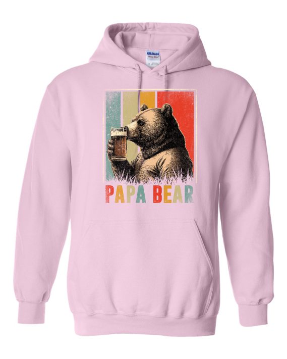 PAPA BEAR  - Cotton Ouaté Kangourou (Unisexe) Pour Adulte
