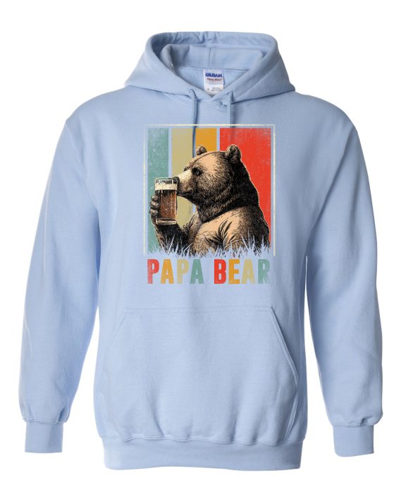 PAPA BEAR  - Cotton Ouaté Kangourou (Unisexe) Pour Adulte