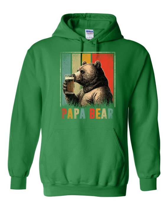PAPA BEAR  - Cotton Ouaté Kangourou (Unisexe) Pour Adulte