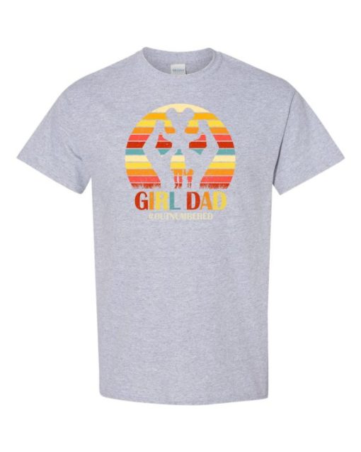 GIRL DAD - Adult Round-neck T-shirt