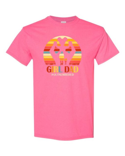 GIRL DAD - Adult Round-neck T-shirt
