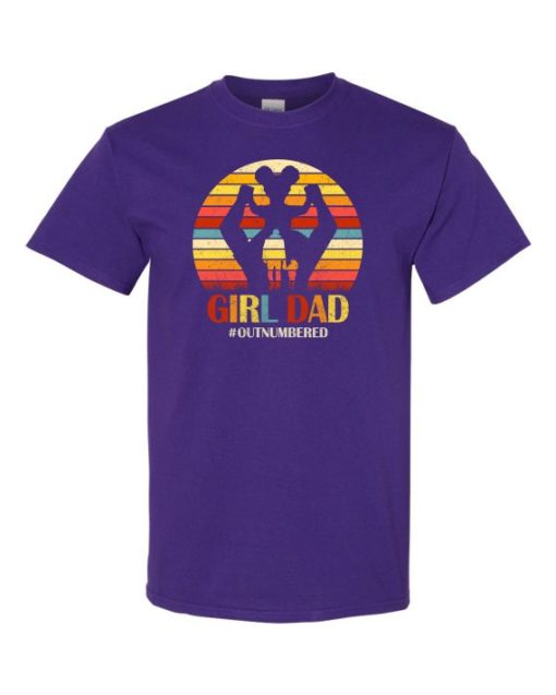 GIRL DAD - Adult Round-neck T-shirt