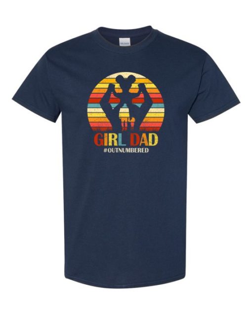 GIRL DAD - Adult Round-neck T-shirt