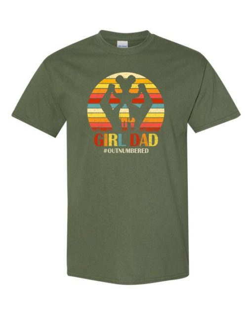 GIRL DAD - Adult Round-neck T-shirt
