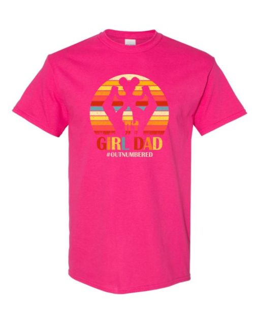 GIRL DAD - Adult Round-neck T-shirt
