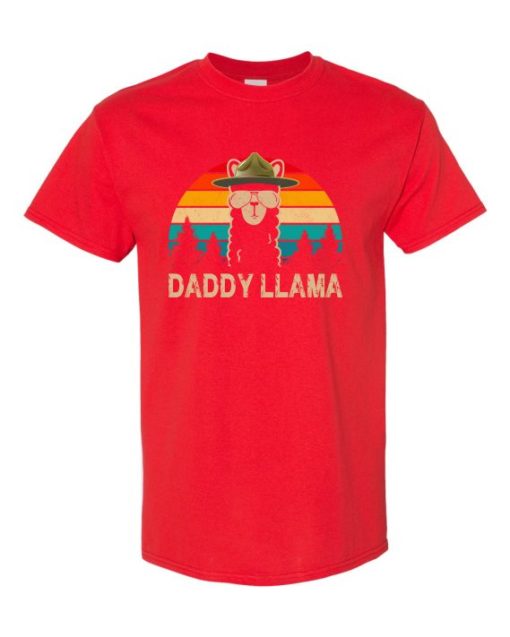 DADDY LLAMA  - Adult Round-neck T-shirt
