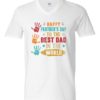 HAPPY FATHERS DAY TO THE BEST DAD - Adult V-neck T-shirt