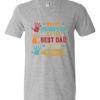 HAPPY FATHERS DAY TO THE BEST DAD - Adult V-neck T-shirt