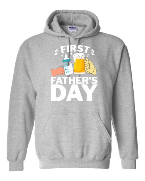 FIRST FATHERS DAY  - Cotton Ouaté Kangourou (Unisexe) Pour Adulte
