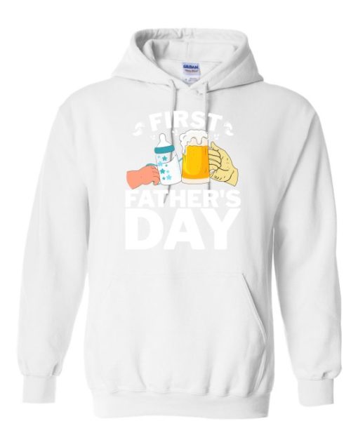 FIRST FATHERS DAY  - Cotton Ouaté Kangourou (Unisexe) Pour Adulte