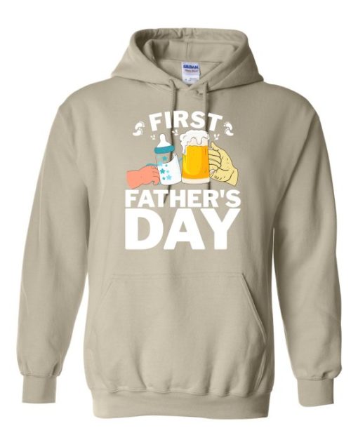 FIRST FATHERS DAY  - Cotton Ouaté Kangourou (Unisexe) Pour Adulte