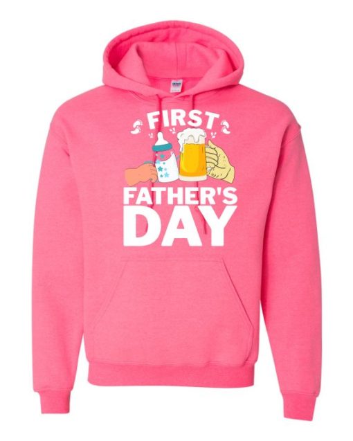 FIRST FATHERS DAY  - Cotton Ouaté Kangourou (Unisexe) Pour Adulte
