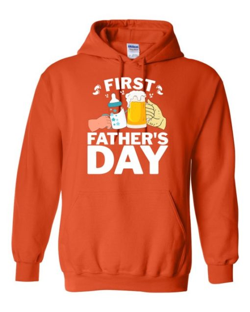 FIRST FATHERS DAY  - Cotton Ouaté Kangourou (Unisexe) Pour Adulte