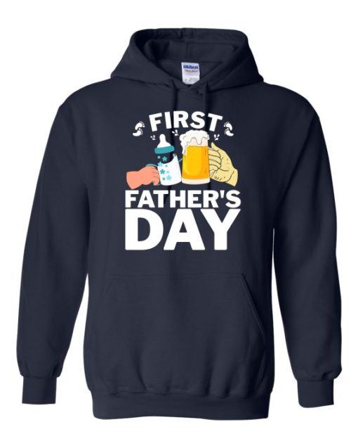 FIRST FATHERS DAY  - Cotton Ouaté Kangourou (Unisexe) Pour Adulte