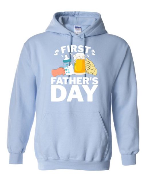 FIRST FATHERS DAY  - Cotton Ouaté Kangourou (Unisexe) Pour Adulte