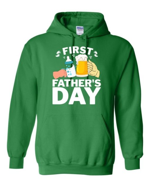 FIRST FATHERS DAY  - Cotton Ouaté Kangourou (Unisexe) Pour Adulte